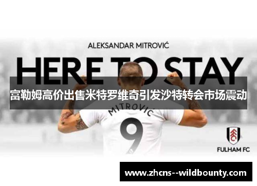 富勒姆高价出售米特罗维奇引发沙特转会市场震动 富勒姆高价出售米特罗维奇引发沙特转会市场震动